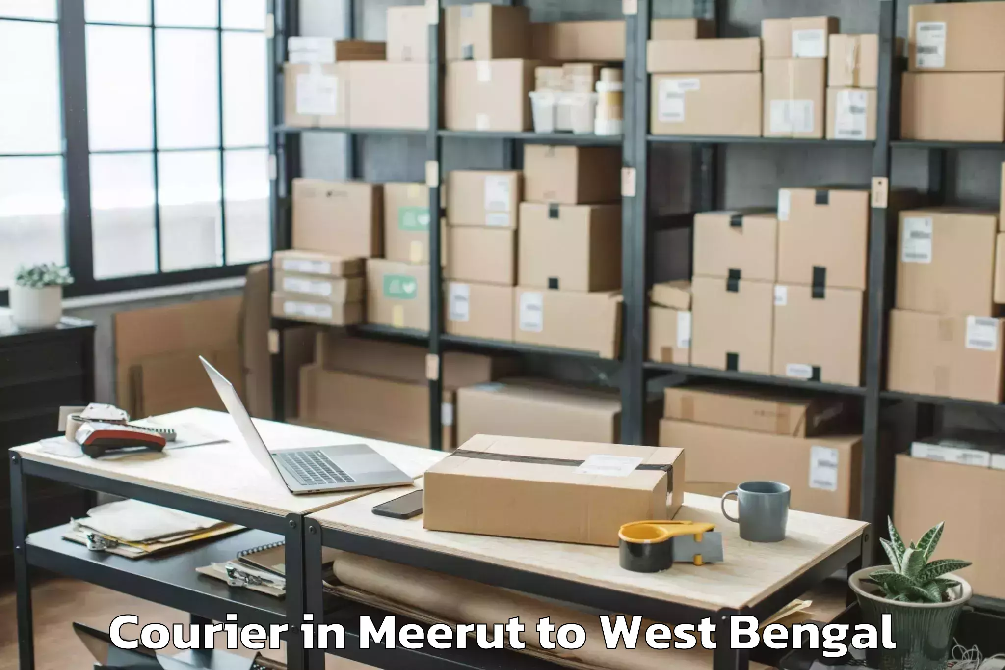 Affordable Meerut to Jalangi Courier